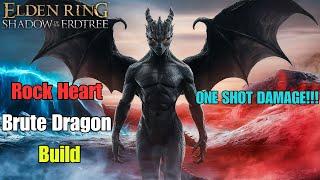 Elden  Ring Rock Heart Brute Dragon - Strongest Arcane Build