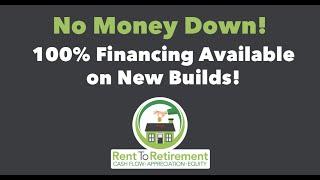 No Money Down! 100% Financing Available on New Builds