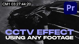 Create Glitchy CCTV EFFECT in Premiere Pro