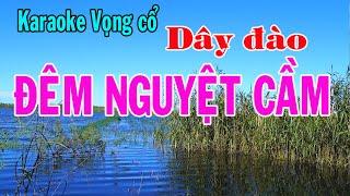 Karaoke vọng cổ ĐÊM NGUYỆT CẦM - DÂY ĐÀO