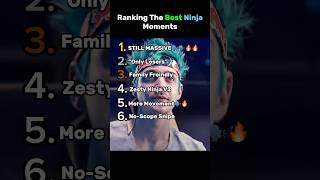 Best Ninja Moments Ranked Pt.3 #shorts @Ninja