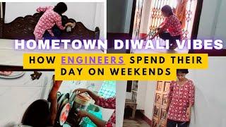 My hometown days with work from home ️  Engineer's life | #office #diwali #chathpuja