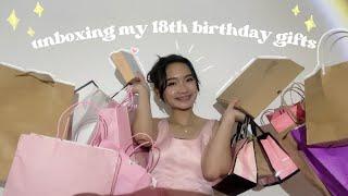 Unboxing my 18th birthday gifts | Elena Ada