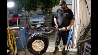 Scrap Yard Run & Cutting Tires With Hydraulic Cutters