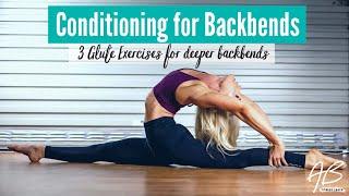 Improve your backbend with these 3 exercises | Glute Condiitiong for Back Flexibility