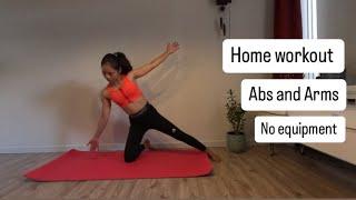 Muscle toning for Arms and Abs / Home Workout / no equipment / no repetition