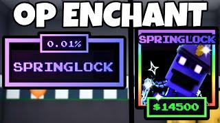 NEW SPRNGLOCK ENCHANT IS CRAZY OP! - Roblox Five Nights TD (FNTD)