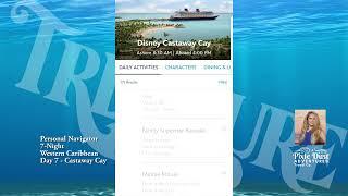 Personal Navigator - Disney Treasure Western Caribbean Day 7 Castaway Cay - Pixie Dust Adventures