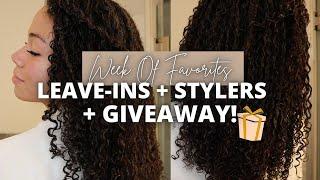 Curlsmas Day 10 Week Of Favorites | BEST Leave-Ins/Stylers For THICK Low Porosity Hair + GIVEAWAY!!!