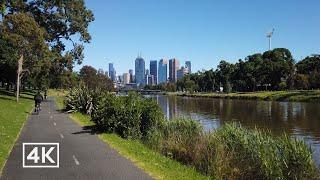 Melbourne 4k - Morning Walk along Melbourne's Yarra River