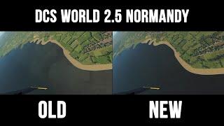 DSC World 2.5: Normandy map update side by side comparison