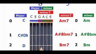 C6 TUNING 6-STRING LAP STEEL CHORDS - GUITAR SLIDE RULE LIBRARY