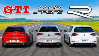 Кто победит в заезде: новый Golf GTI или же старый Golf , а может Clubsport?