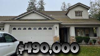 HOUSE TOUR WITH BIG BACKYARD STOCKTON CALIFORNIA FOR SALE $490,000