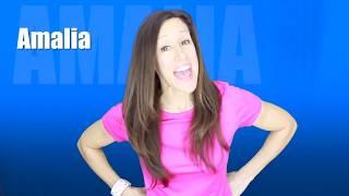 Name Game Song AMALIA | Learn to Spell Your Name AMALIA | Patty's Primary Songs