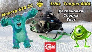 Монстр снегоход Irbis Tungus 600L. Распаковка, сборка и тест-драйв.  Unboxing and Assembly