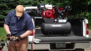 NorthStar Portable Gas-Powered Air Compressor - Honda GX390 OHV Engine, 30-Gallon Horizontal Tank, 2