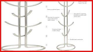 Spectrum Diversified Euro Large 8 Holder, Mug Tree, Mugs & Tea Cup Storage Rack, Coffee Counter Bar