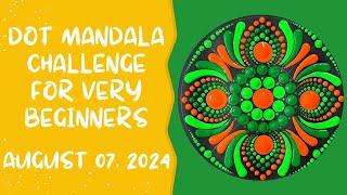 Dot Mandala Challenge - Day 07 | Dot Painting | Dot Mandala | 2024 | ATM Creations