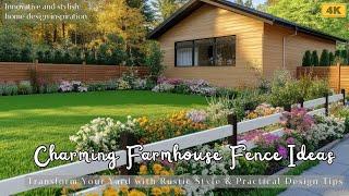 Charming Farmhouse Fence Ideas: Transform Your Yard with Rustic Style & Practical Design Tips