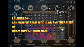 SOLDERBOX - Generative Semi-Modular Synth by Bram Bos & Jakob Haq - Demo for the iPad