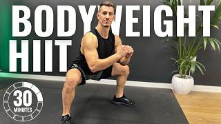 30 Minute NO REPEAT BODYWEIGHT HIIT WORKOUT with Low Impact Beginner Modifications