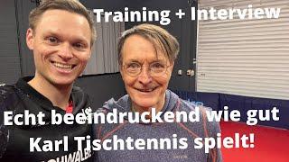 Karl Lauterbach - Aktueller Bundesminister für Gesundheit  Promi-TT-Training mit Markus Teil 1 