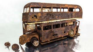 Double decker bus Restoration Rusty Abandoned model