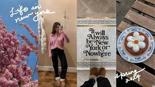 life in nyc vlog  cafe dates, shopping in nolita, mini west coast trip, cherry blossom season