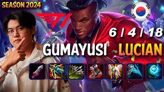 T1 Gumayusi LUCIAN vs KAI'SA ADC - Patch 14.24 KR Ranked | lolrec