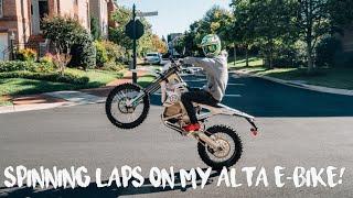 Doing a podcast while riding my Alta E-bike?! || The Moto Academy Podcast - Episode 1