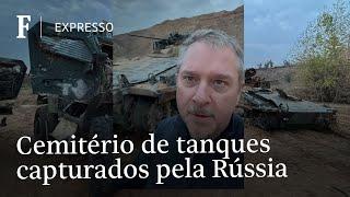 Enviado encontra cemitério de tanques ocidentais capturados pelos russos na Ucrânia