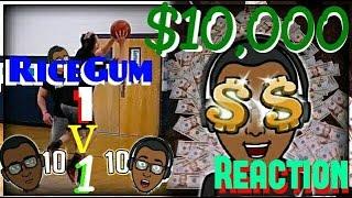 $10,000 1v1 Basketball game! Nerd Asian Kid Vs. Buff Guy | YoungBoiCorey's Reaction