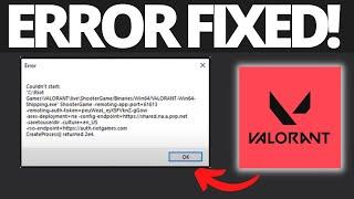 How To Fix Couldn't Start Error on Valorant