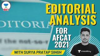 Editorial Analysis Session | Ex-IAF Surya Pratap Singh | Unacademy Shaurya