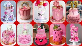 Pink Colour Cake Ideas For Girls 2021/Pink Cake Designs 2021/Pink Birthday Cake Ideas For Baby Girls