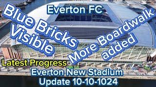 Everton FC New Stadium at Bramley Moore Dock Update 10,10-2024 latest drone footage 4k