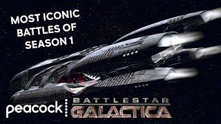 Most Iconic Battles Of Season 1 | Battlestar Galactica