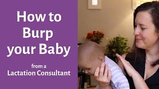 Burping breastfed baby | How to burp a baby | How to burp a newborn