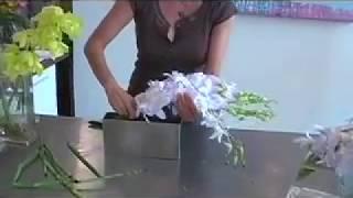 Flower Design Workshops |  How to make Flower arrangements with Orchids | Iris Rosin