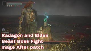Elden Ring - Radagon of the Golden Order & Elden Beast Boss Fight - Mage Using After Patch (PS5)