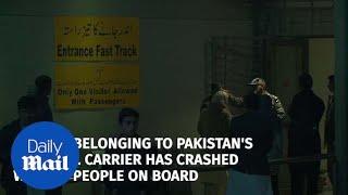 A plane crashes in Pakistan with 48 people on board - Daily Mail