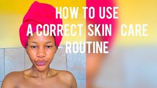 How to use a correct skincare routine #explorepage #skin #skincareroutine #skincaretips