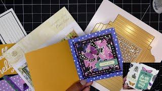 Anna Griffin "Square Box Card" Dies Review Tutorial! Easy and Pretty!