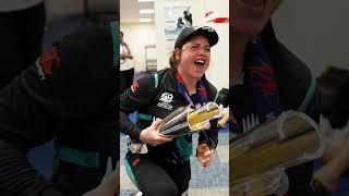 Celebrations in the  dressing room  #T20WorldCup #WhateverItTakes #SAvNZ