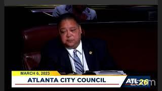 #Atlanta City Council Meeting: March 6, 2023 #atlpol