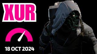 Where is XUR Today Destiny 1 D1 XUR Location and Official Inventory and Loot 18 Oct 2024, Oct/18/24