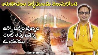 అరుణాచలం ఆలయంలో A to Z అన్ని విశేషాలూ  | Arunachalam temple complete details | Nanduri Srinivas