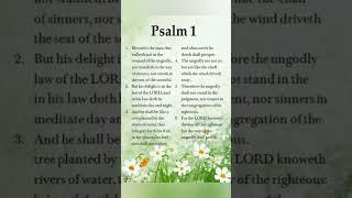 Bible verse Psalm 1 in English  | #dailyverse #psalm1 #bible #godsword