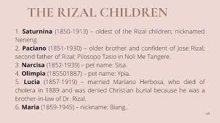 CHAPTER 1 : ADVENT OF A NATIONAL HERO  [ LIFE AND WORKS OF RIZAL